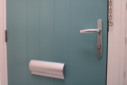 Gerda Security fire door set installed in a modern apartment building